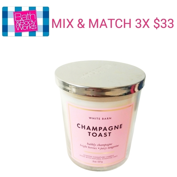 Bath & Body Works Other - Bath and Body Works 1 Wick Candle CHAMPAGNE TOAST 3for$33